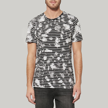 Image of Lee ACID STRIPE TEE CHARRED STRIPE