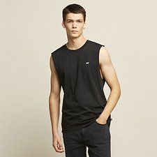 Image of Lee Jeans Australia Black   HIGGS LOGO MUSCLE TANK BLACK