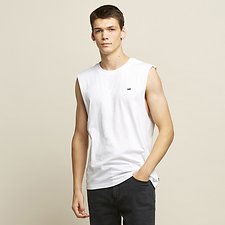 Image of Lee Jeans Australia White HIGGS LOGO MUSCLE TANK WHITE