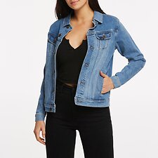 Image of Lee Jeans Australia New Jersey Blue BOYFRIEND JACKET STUDIO BLUE
