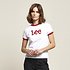 Image of Lee Jeans Australia White / Red RAGLAN RINGER LOGO TEE WHITE / RED