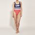 Image of Lee Jeans Australia Navy STRIPE LOGO ONE PIECE NAVY