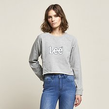 Image of Lee Jeans Australia Grey Marle DART OUT SPORT CREW GREY MARLE