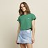 Image of Lee Jeans Australia Fig Green CROP SCOOP TEE FIG GREEN
