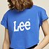 Image of Lee Jeans Australia Cobalt CROP SCOOP LOGO TEE COBALT BLUE