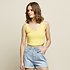 Image of Lee Jeans Australia Primrose PYPER RIB SINGLET YELLOW