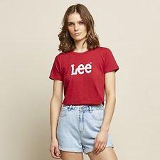 Image of Lee Jeans Australia 80s Red OUTLAND CRACKLE TEE 80S RED