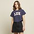 Image of Lee Jeans Australia Navy COLLEGE CROP SCOOP NAVY