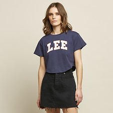 Image of Lee Jeans Australia Navy COLLEGE CROP SCOOP NAVY