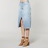 Image of Lee Jeans Australia Air Blue SOHO MIDI SKIRT AIR BLUE
