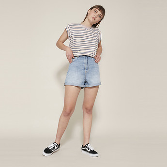 Image of Lee Jeans Australia BLUE MIST STEVIE SHORT BLUE MIST
