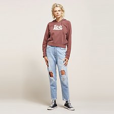 Image of Lee Jeans Australia Draft Blue HIGH MOMS DRAFT BLUE DSTRY