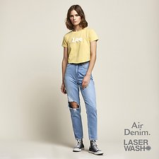 Image of Lee Jeans Australia Ether Blue HIGH MOMS ETHER BLUE